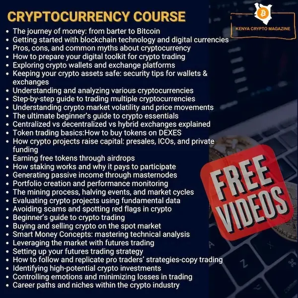 Free Cryptocurrency Course Overview – Kenya Crypto Magazine